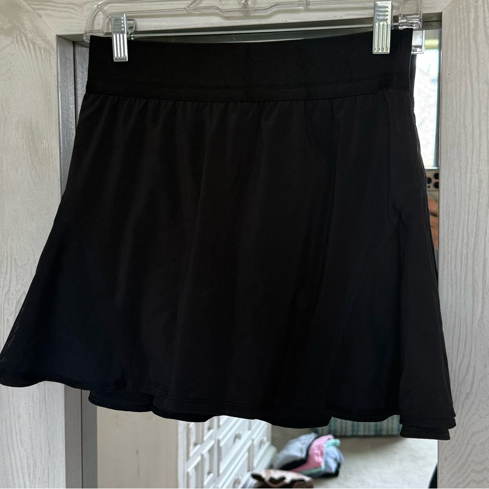 lululemon black tennis skirt